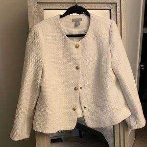 White H&M Blazer (Twill Style)